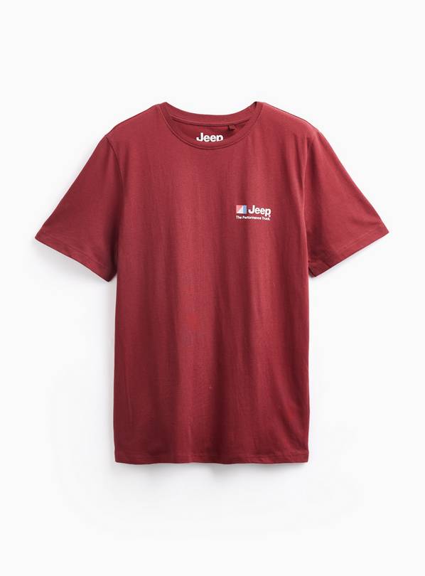 Dark Red Jeep Graphic T-Shirt M